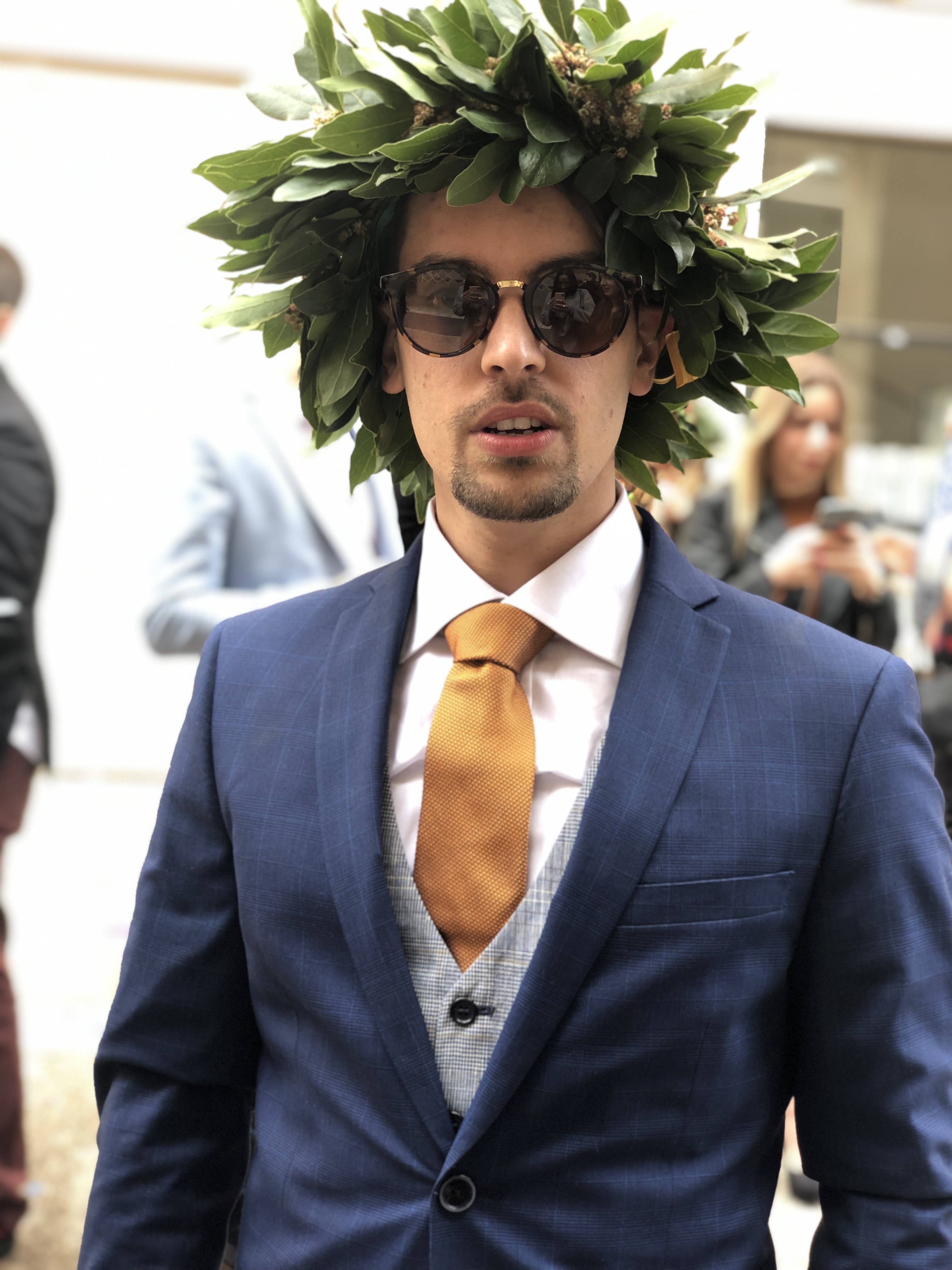 Simone De Sio nel giorno della laurea